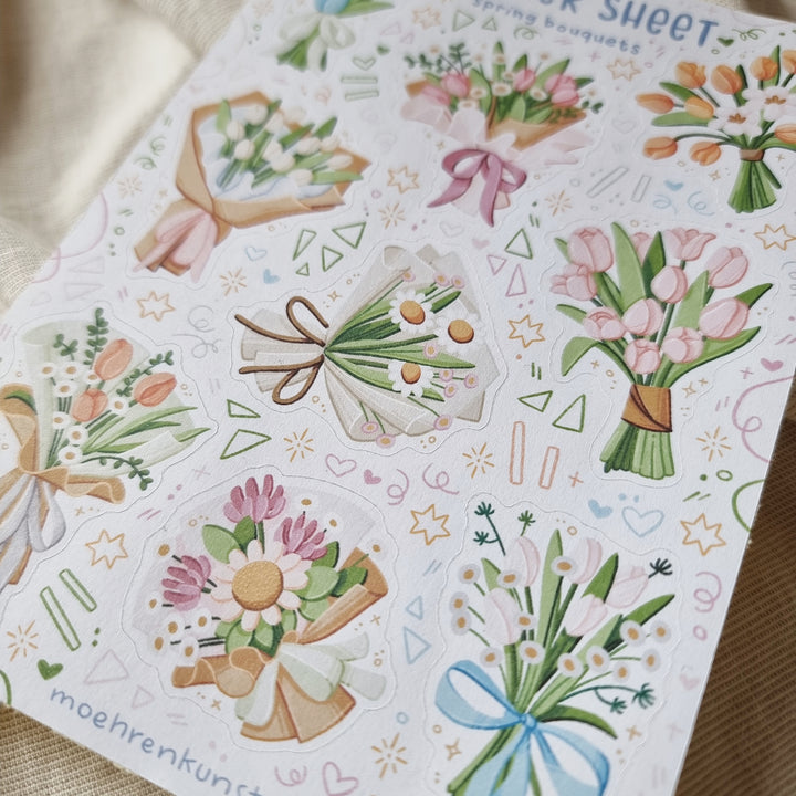 Sticker Sheet - Spring Bouquets | Planner Stickers for your Journal