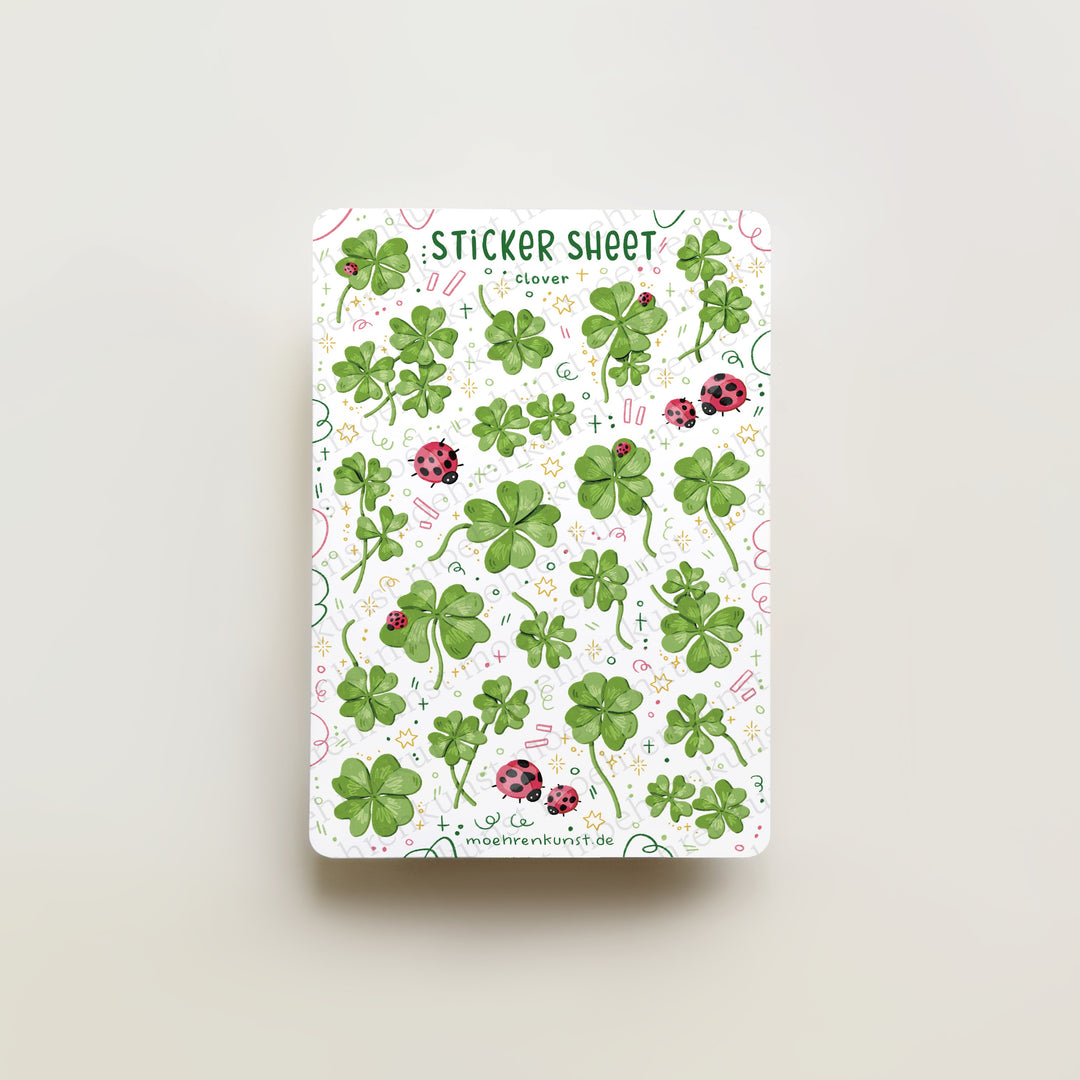 Sticker Sheet - Clover | Planner Stickers for your Journal