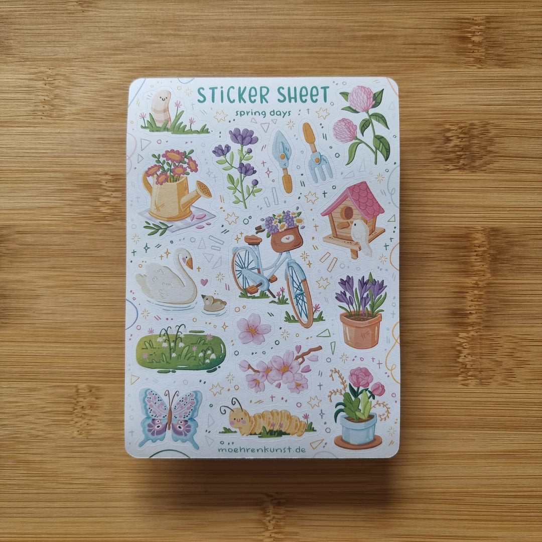 Sticker Sheet - Spring Days | Planner Stickers for your Journal