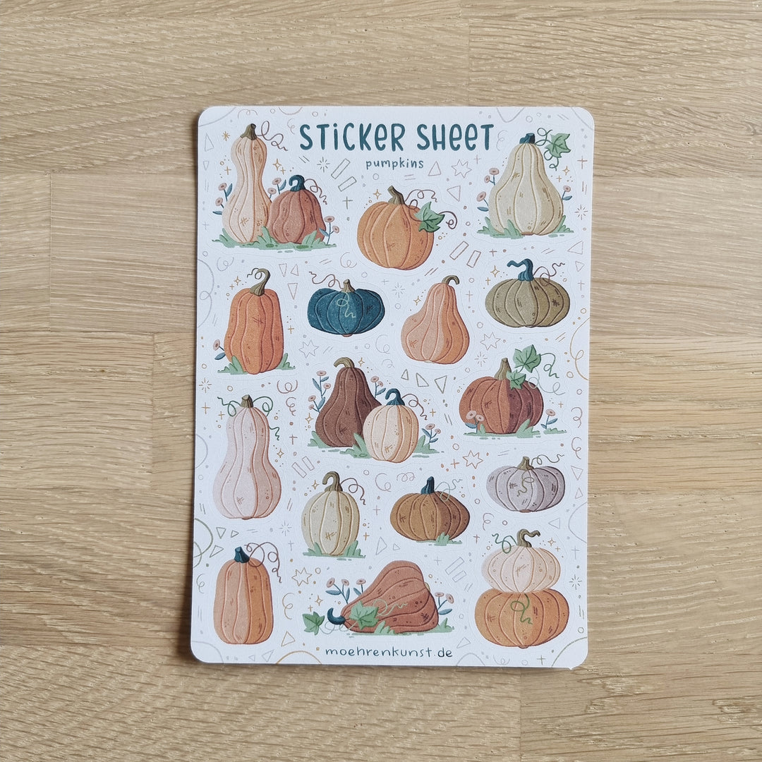 Sticker Sheet - Pumpkins | Planner Stickers for your Journal