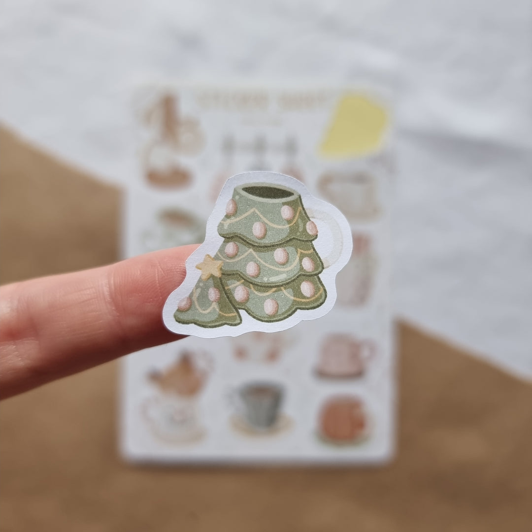 Sticker Sheet - Cute Mugs | Planner Stickers for your Journal