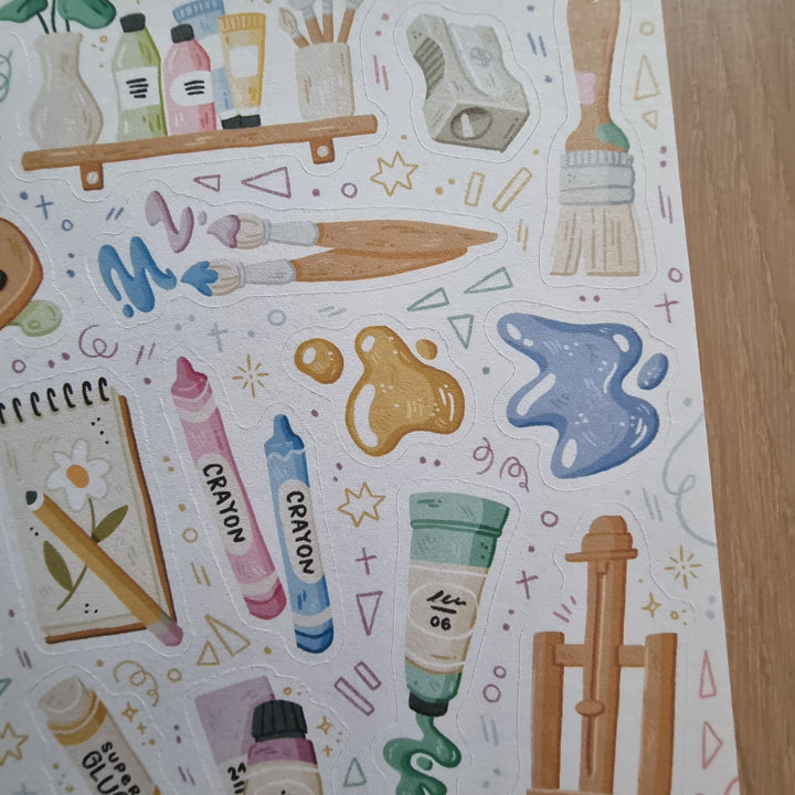Sticker Sheet - Arts & Crafts | Planner Stickers for your Journal