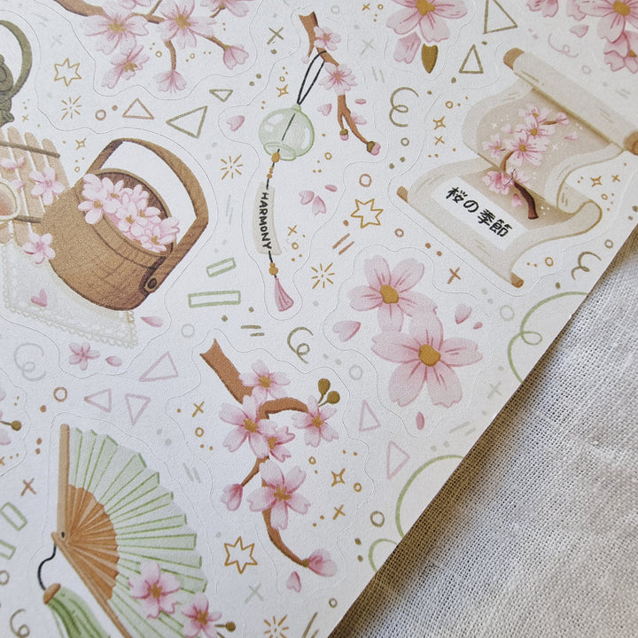 Sticker Sheet - Sakura | Planner Stickers for your Journal