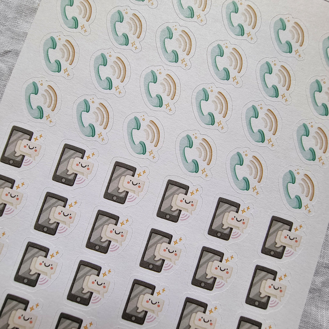 Get Productive - Get On The Phone (CLEARANCE) | Planner Stickers for your Journal