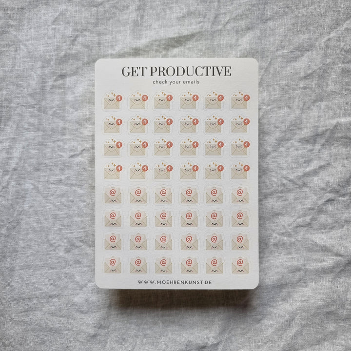 Get Productive - Check Your Emails | Planner Stickers for your Journal