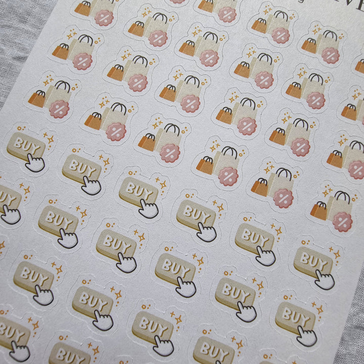 Get Productive - Let's Go Shopping | Planner Stickers for your Journal