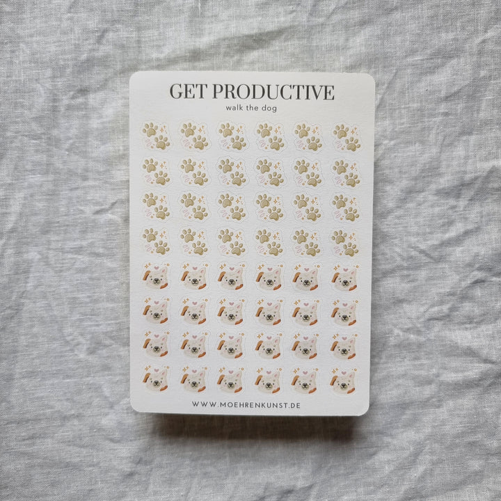 Get Productive - Walk The Dog | Planner Stickers for your Journal