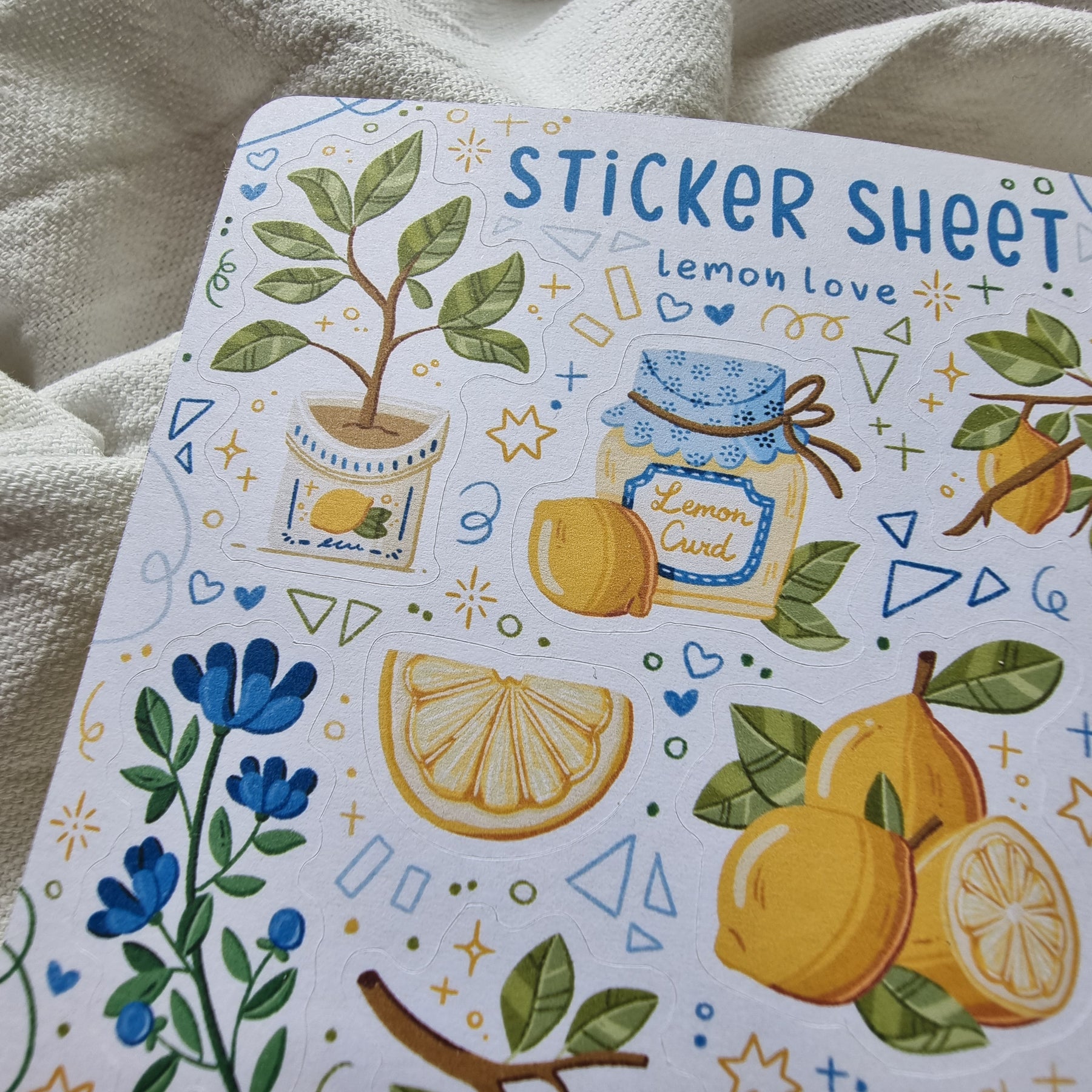 Lemon Score Sticker Sticker Sheet - Lemon Love | Planner Stickers | moehrenkunst🥕