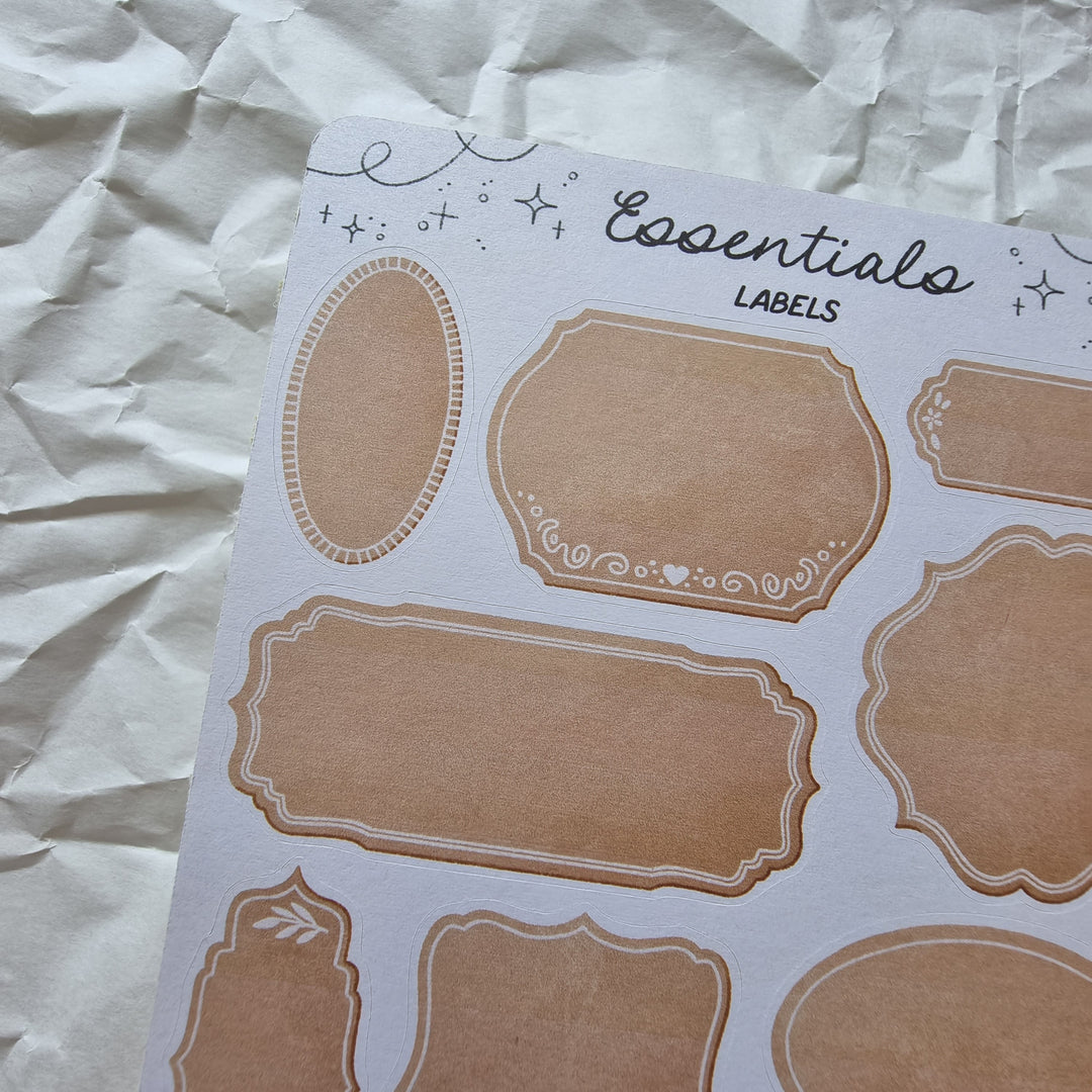 Essentials - Labels | Planner Stickers for your Journal