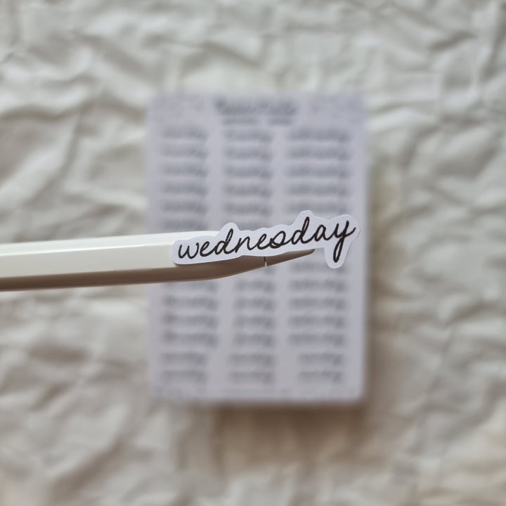 Essentials - Weekdays Jasmin | Planner Stickers for your Journal