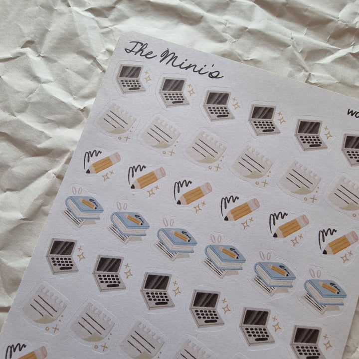 The Minis - Working | Planner Stickers for your Journal