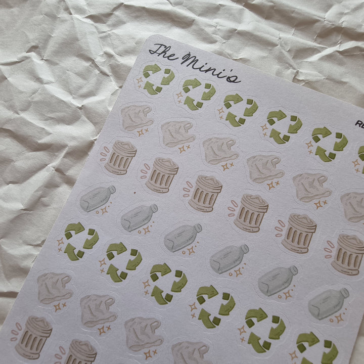 The Minis - Recycling | Planner Stickers for your Journal