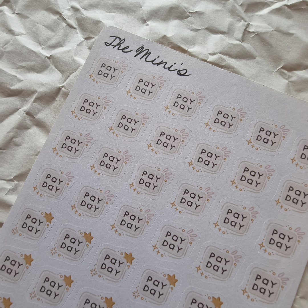 The Minis - Pay Day | Planner Stickers for your Journal