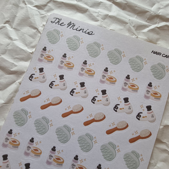 The Minis - Hair Care | Planner Stickers for your Journal