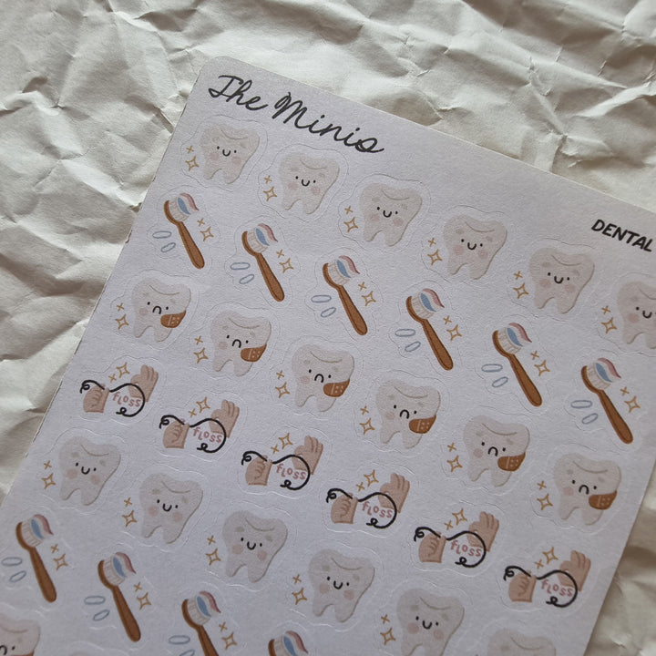 The Minis - Dental Care | Planner Stickers for your Journal