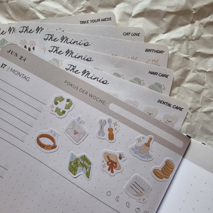 The Minis - Hair Care | Planner Stickers for your Journal