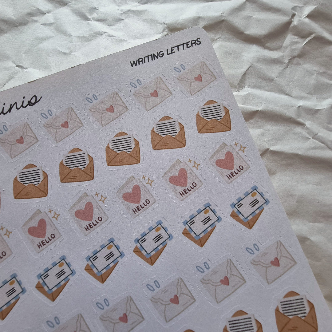 The Minis - Writing Letters | Planner Stickers for your Journal