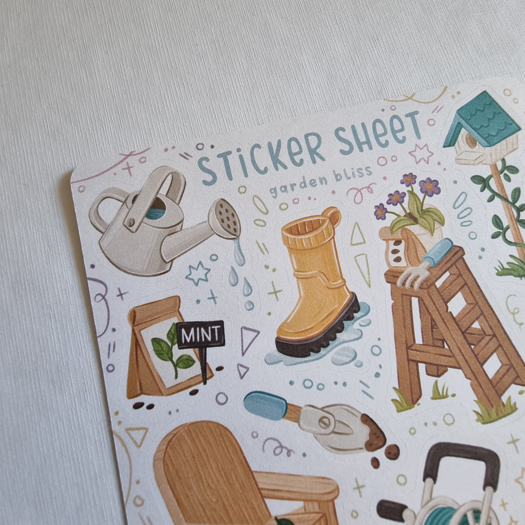Sticker Sheet - Garden Bliss | Planner Stickers for your Journal