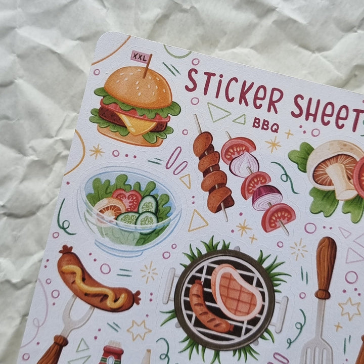 Sticker Sheet - BBQ | Planner Stickers for your Journal