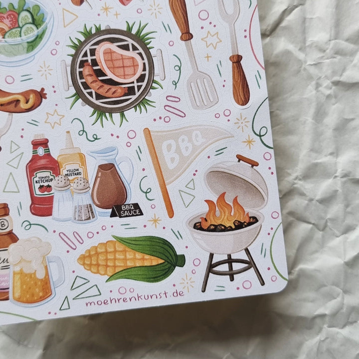 Sticker Sheet - BBQ | Planner Stickers for your Journal