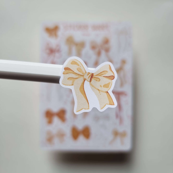 Sticker Sheet - Bows Yellow | Planner Stickers for your Journal