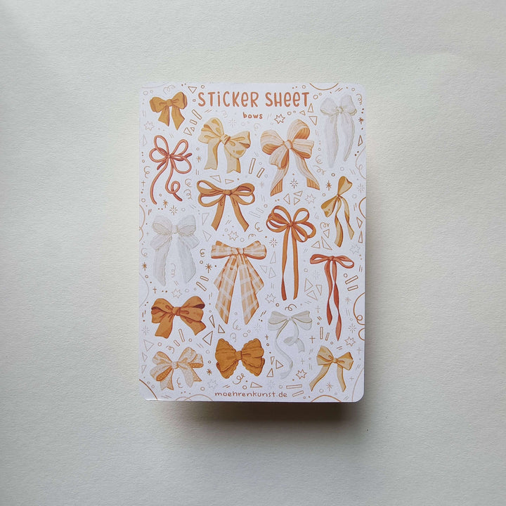 Sticker Sheet - Bows Yellow | Planner Stickers for your Journal