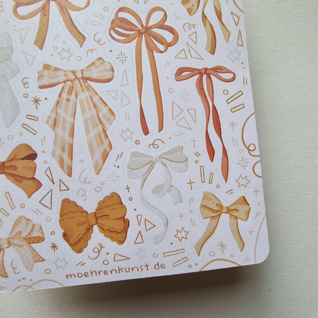 Sticker Sheet - Bows Yellow | Planner Stickers for your Journal