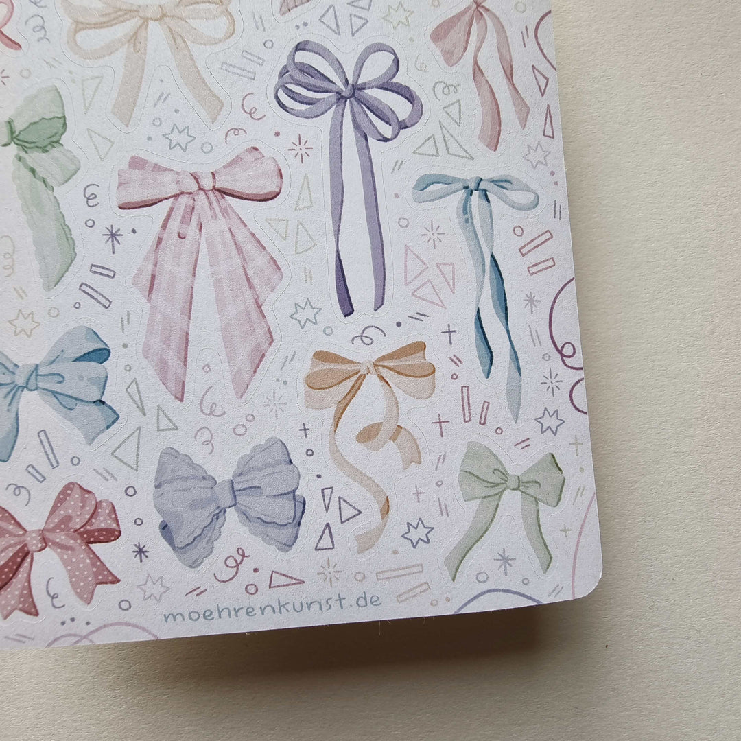 Sticker Sheet - Bows Pastel | Planner Stickers for your Journal