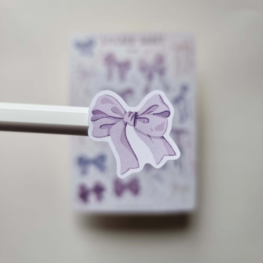 Sticker Sheet - Bows Lilac | Planner Stickers for your Journal