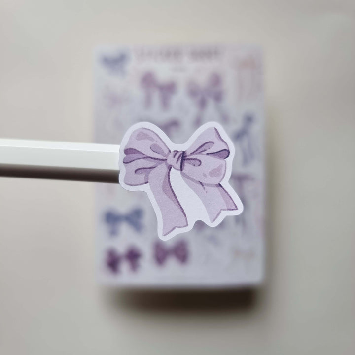 Sticker Sheet - Bows Lilac | Planner Stickers for your Journal