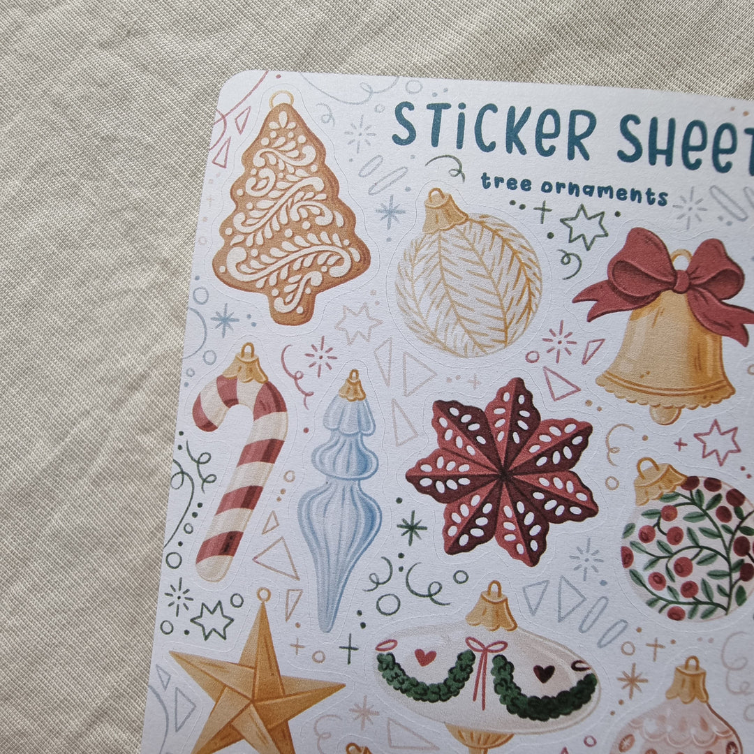 Sticker Sheet - Tree Ornaments | Planner Stickers for your Journal