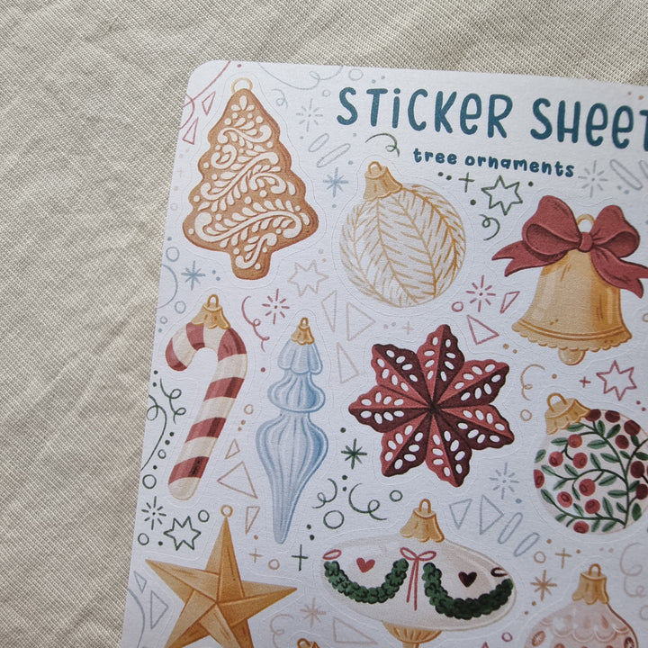 Sticker Sheet - Tree Ornaments | Planner Stickers for your Journal