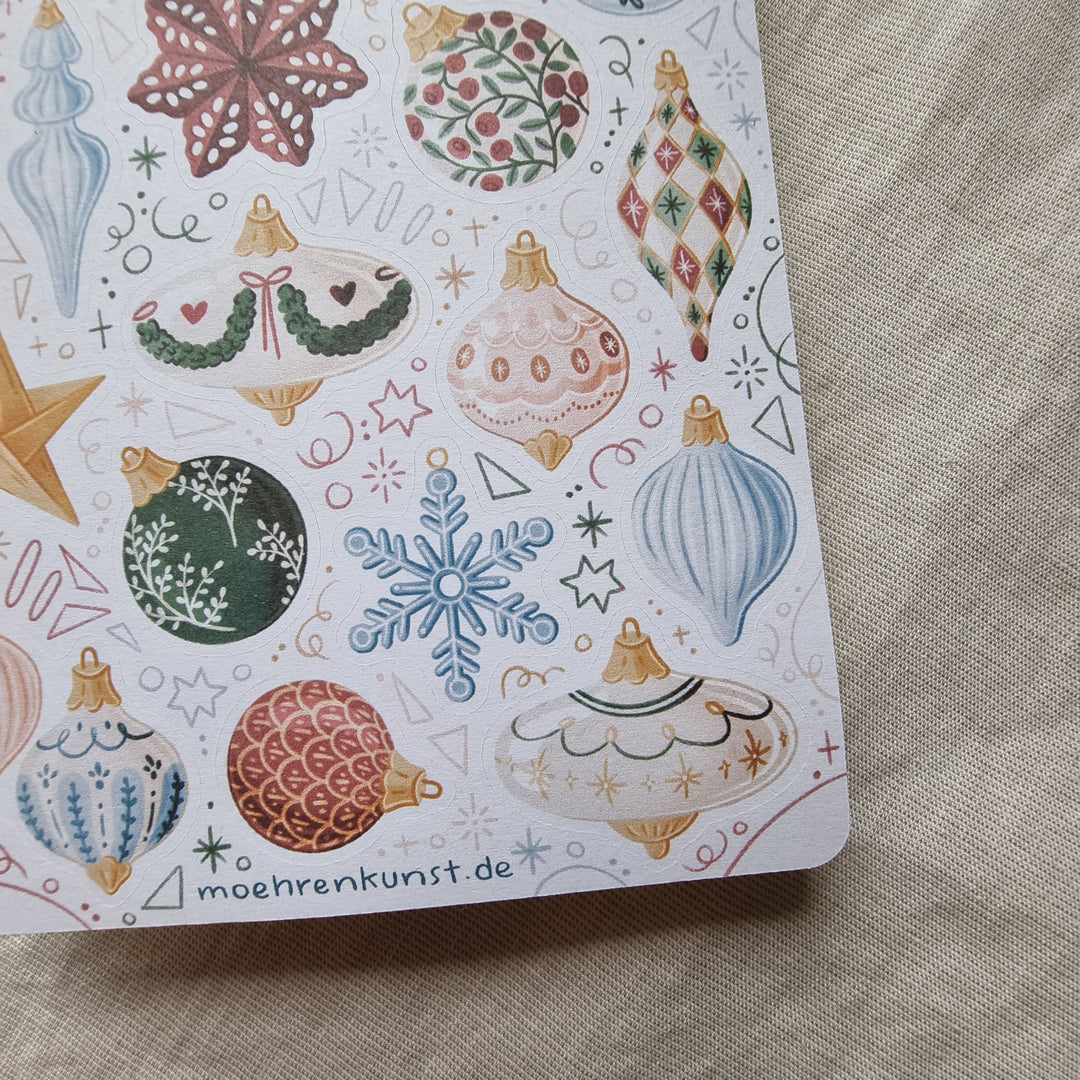 Sticker Sheet - Tree Ornaments | Planner Stickers for your Journal