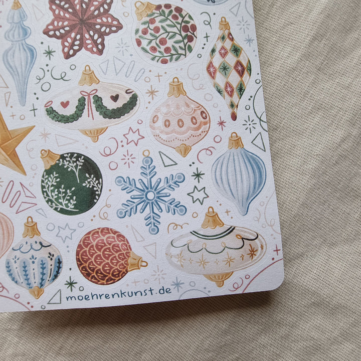 Sticker Sheet - Tree Ornaments | Planner Stickers for your Journal