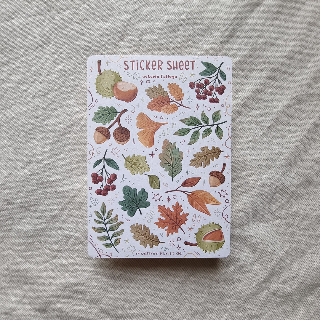 Sticker Sheet - Autumn Foliage | Planner Stickers for your Journal