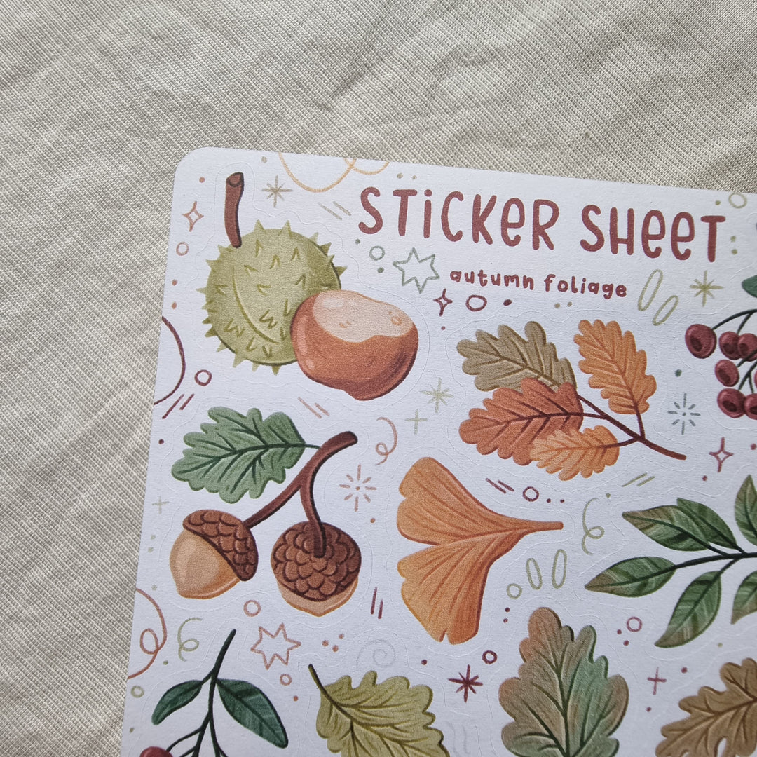 Sticker Sheet - Autumn Foliage | Planner Stickers for your Journal