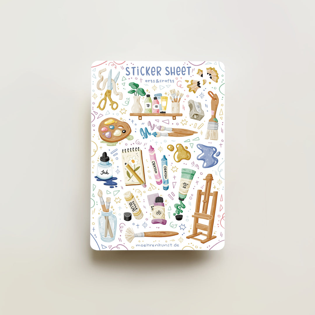 Sticker Sheet - Arts & Crafts | Planner Stickers for your Journal