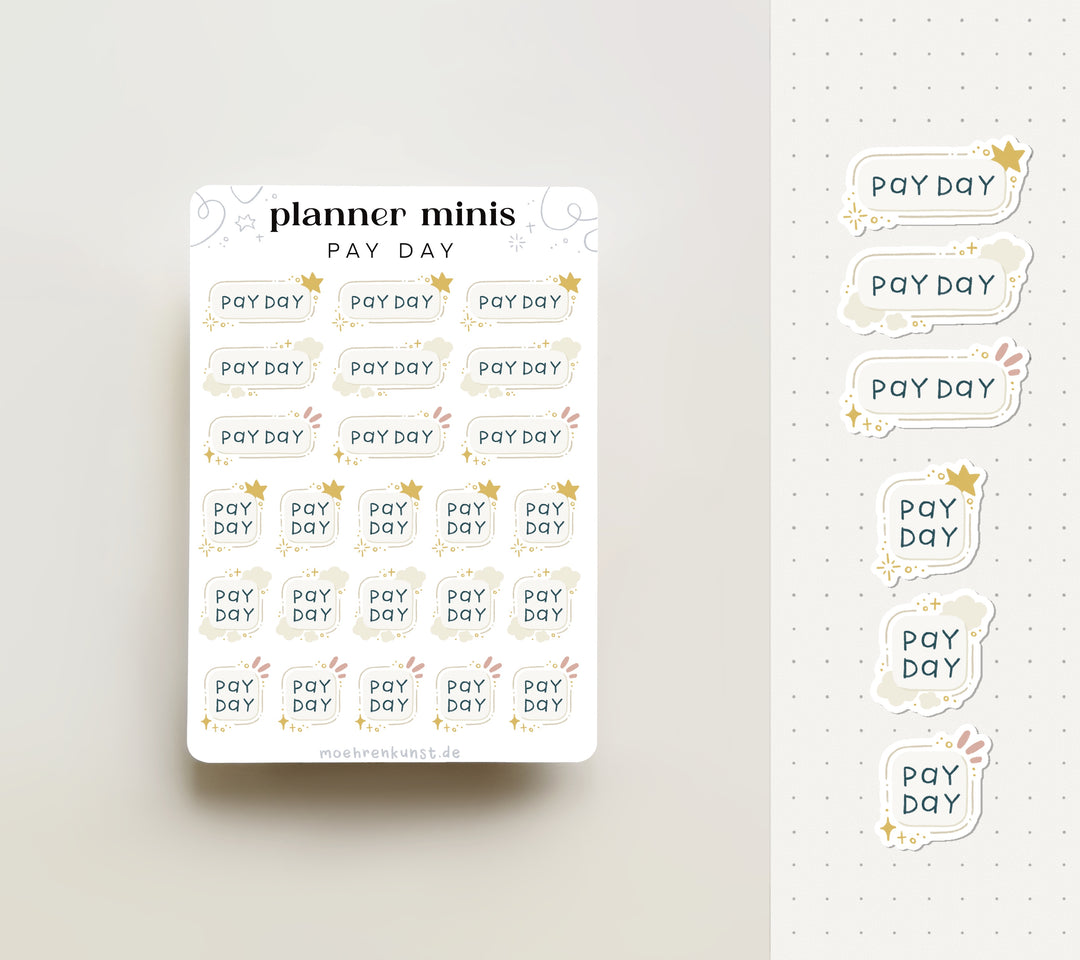Planner Minis - Pay Day | Planner Stickers for your Journal