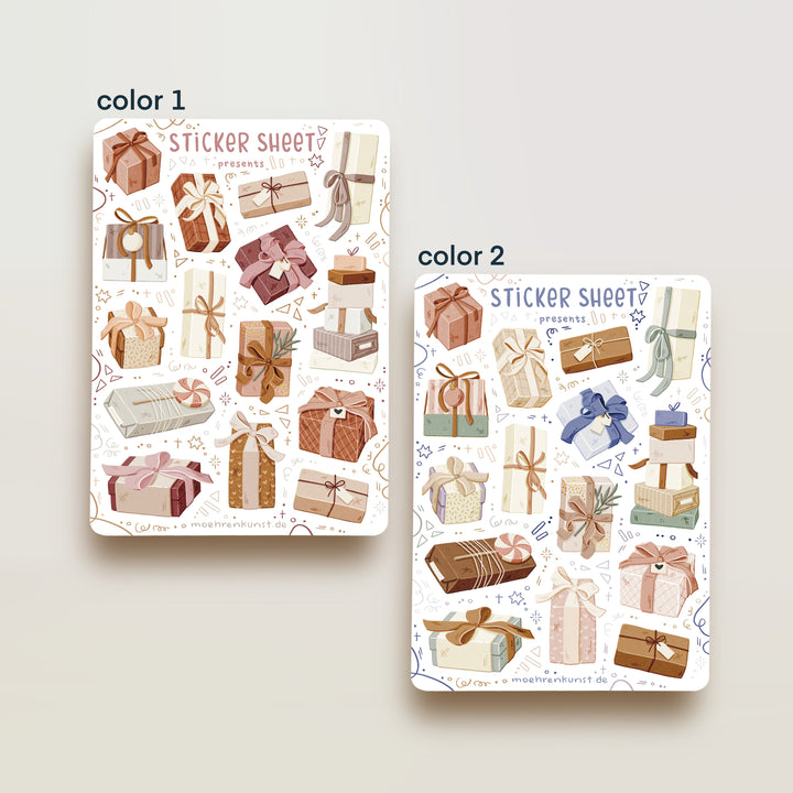 Sticker Sheet - Presents | Planner Stickers for your Journal