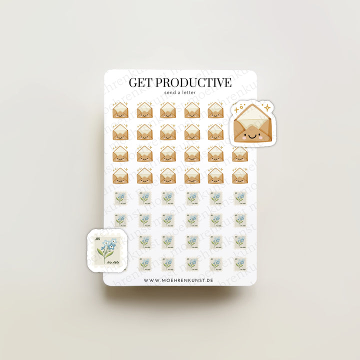 Get Productive - Send A Letter (CLEARANCE) | Planner Stickers for your Journal