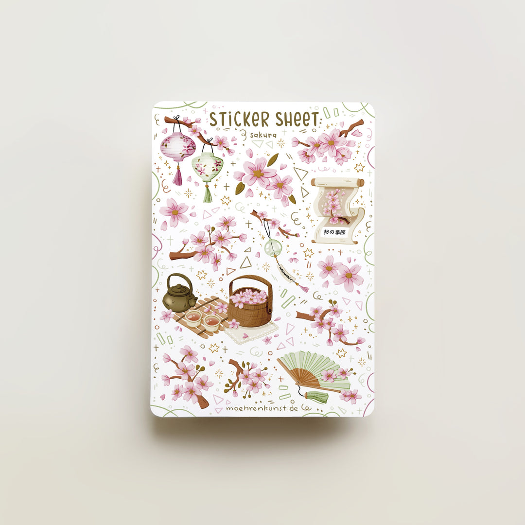 Sticker Sheet - Sakura | Planner Stickers for your Journal