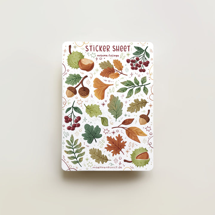 Sticker Sheet - Autumn Foliage | Planner Stickers for your Journal