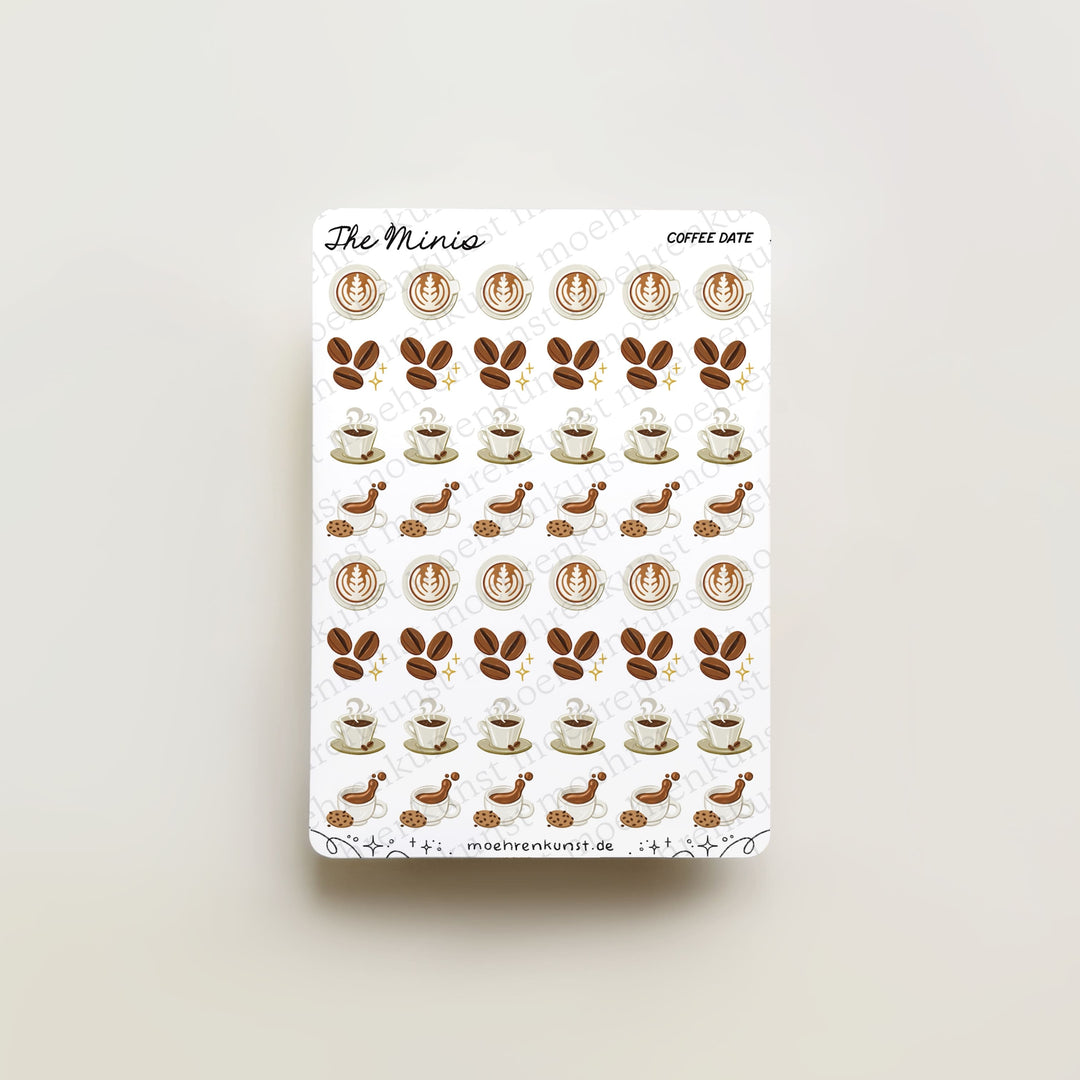The Minis - Coffee Date | Planner Stickers for your Journal