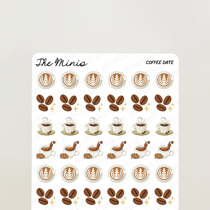 The Minis - Coffee Date | Planner Stickers for your Journal