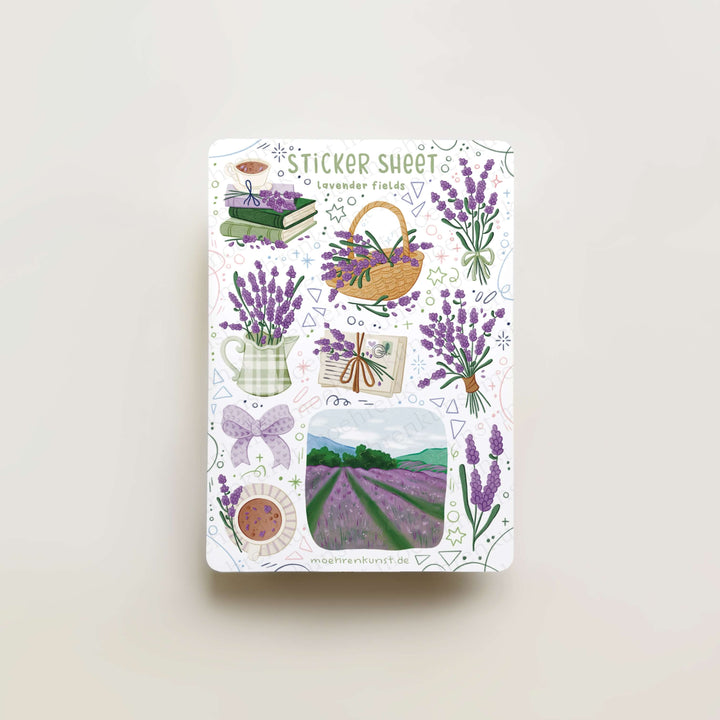 Sticker Sheet - Lavender Fields | Planner Stickers for your Journal