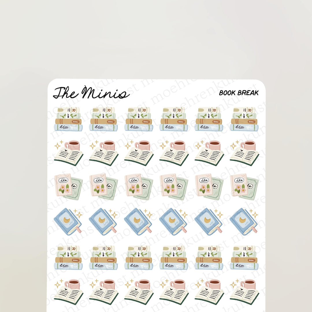 The Minis - Book Break | Planner Stickers for your Journal