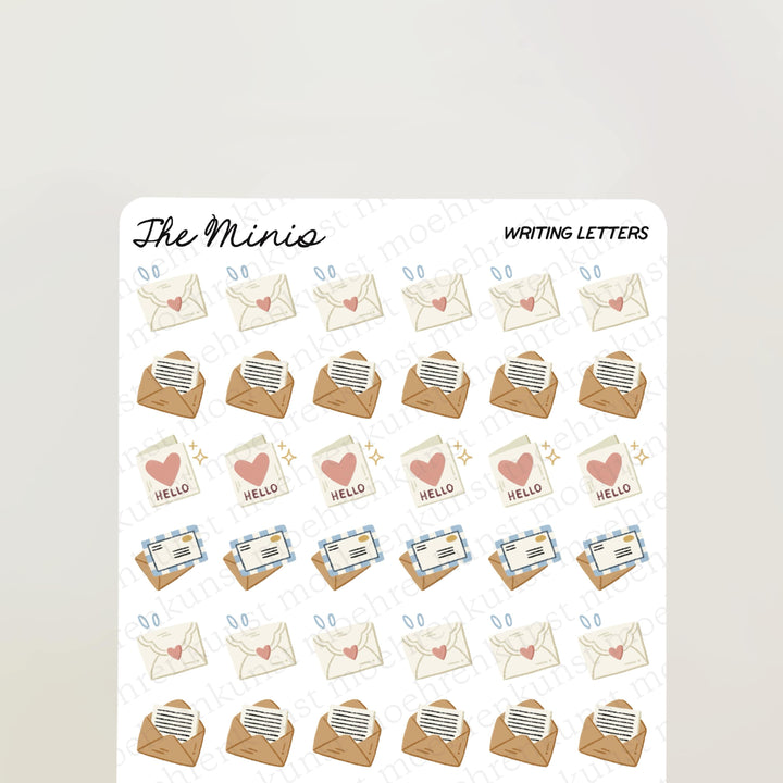 The Minis - Writing Letters | Planner Stickers for your Journal