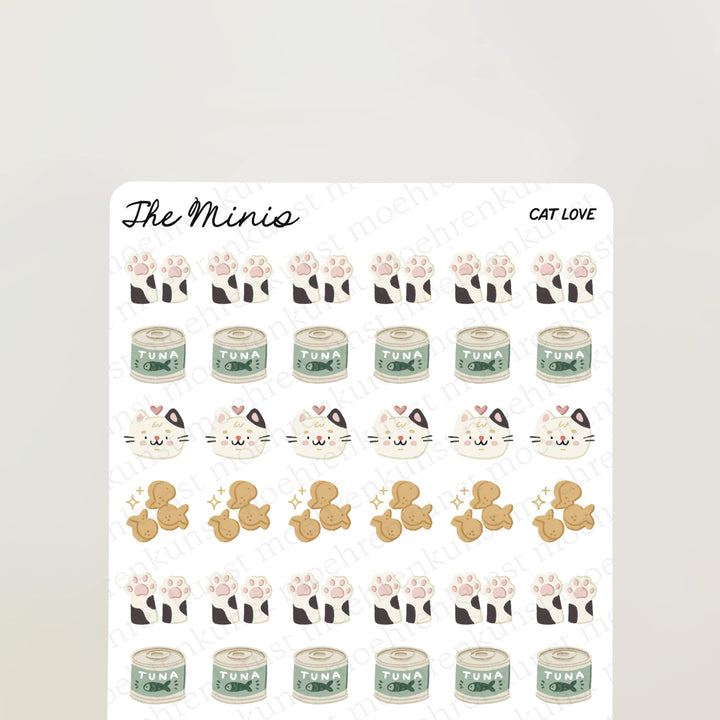 The Minis - Cat Love | Planner Stickers for your Journal