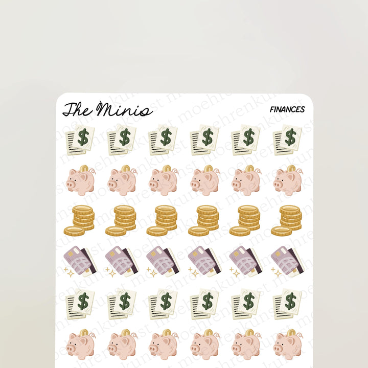 The Minis - Finances | Planner Stickers for your Journal