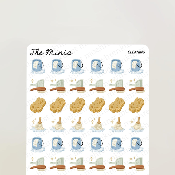 The Minis - Cleaning | Planner Stickers for your Journal